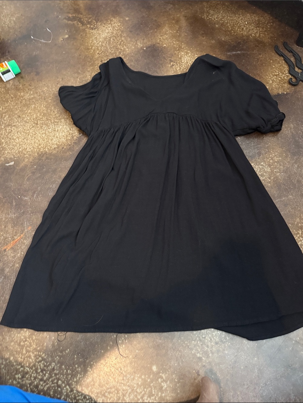 Black Women's Scoop-Neck Short Sleeve dress